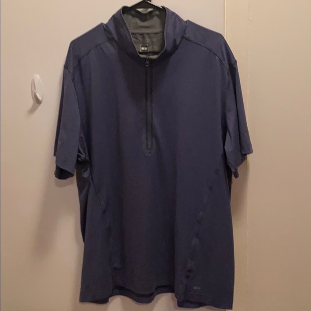 REI Base Layer Half Zip Sport Polo
